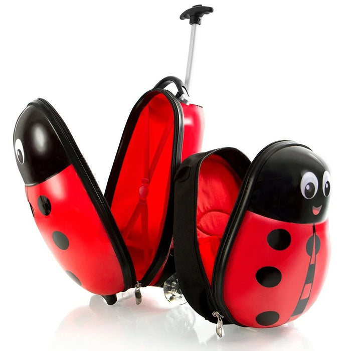 Heys Travel Tots Lady Bug Luggage & Backpack Set - Interior