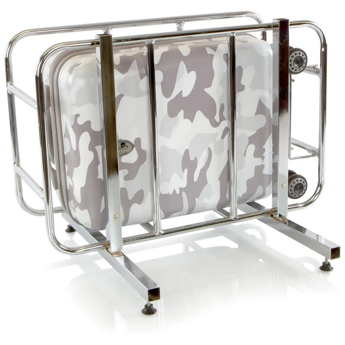 Heys White Camo 21" Fashion Spinner - TSA Carryon Cage