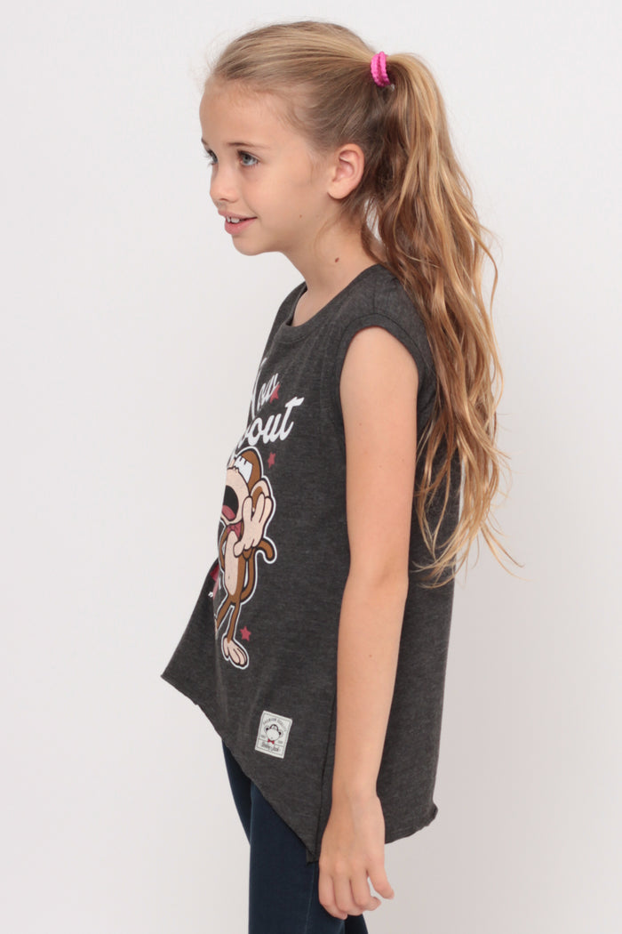 How About No | Muscle Top - Charcoal
