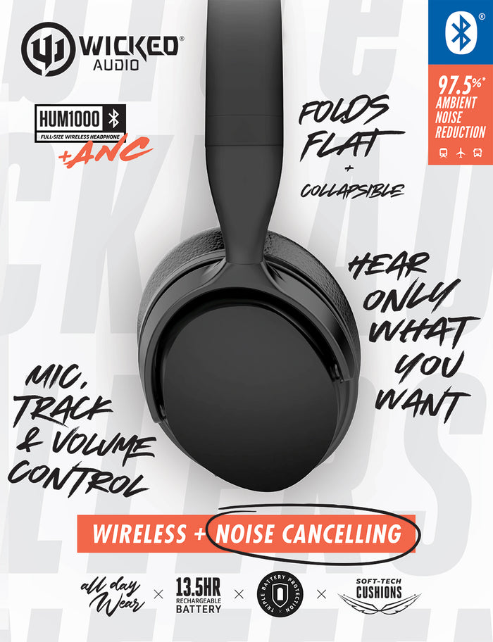 Wicked Audio Hum 1000 headphones box
