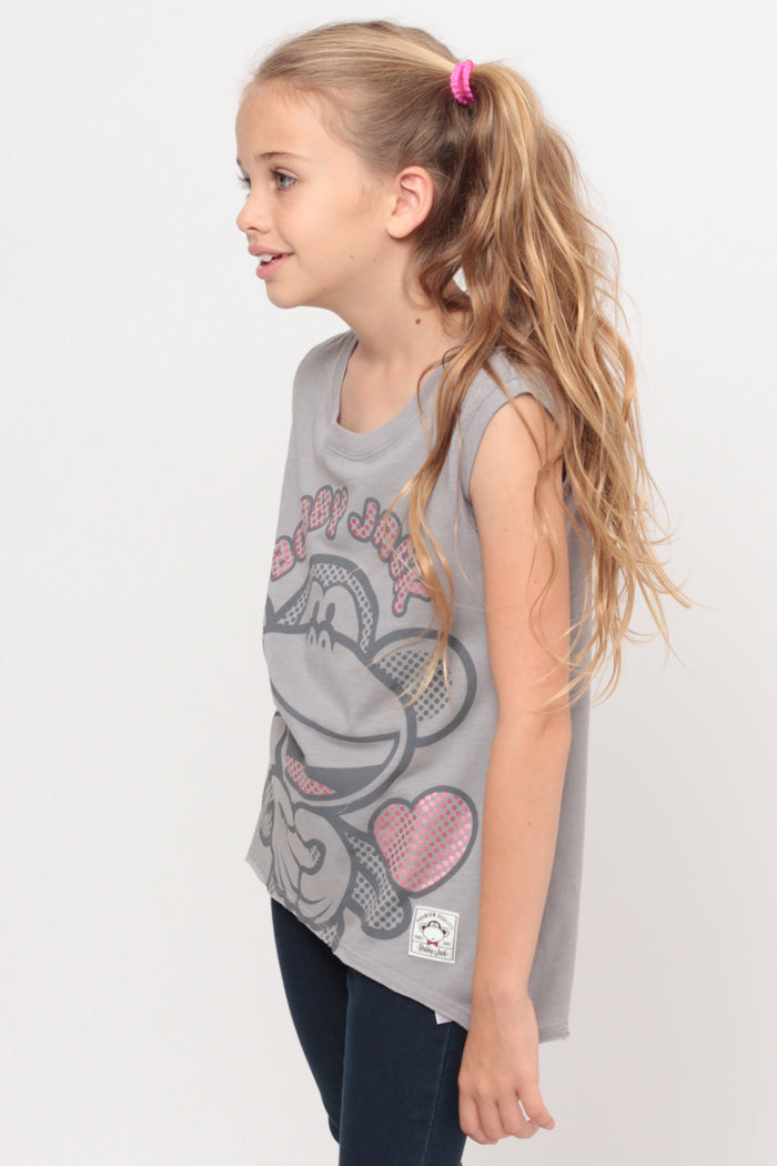 I Heart You | Muscle Top - Grey