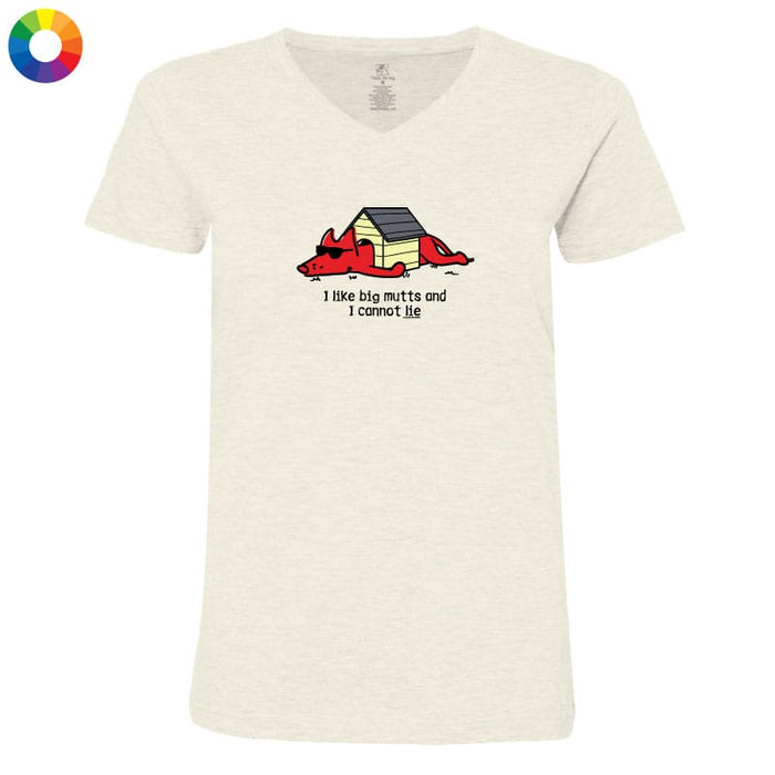 I Like Big Mutts - Ladies T-Shirt V-Neck
