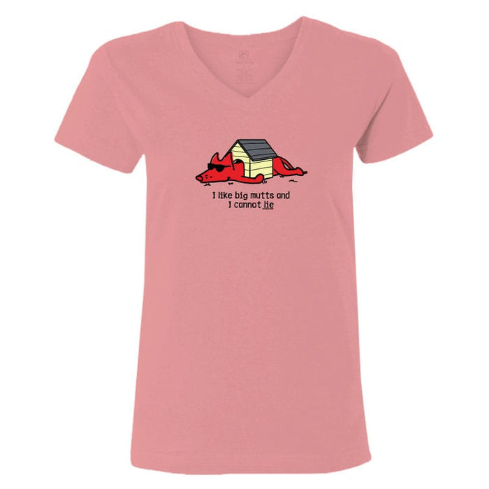 I Like Big Mutts - Ladies T-Shirt V-Neck
