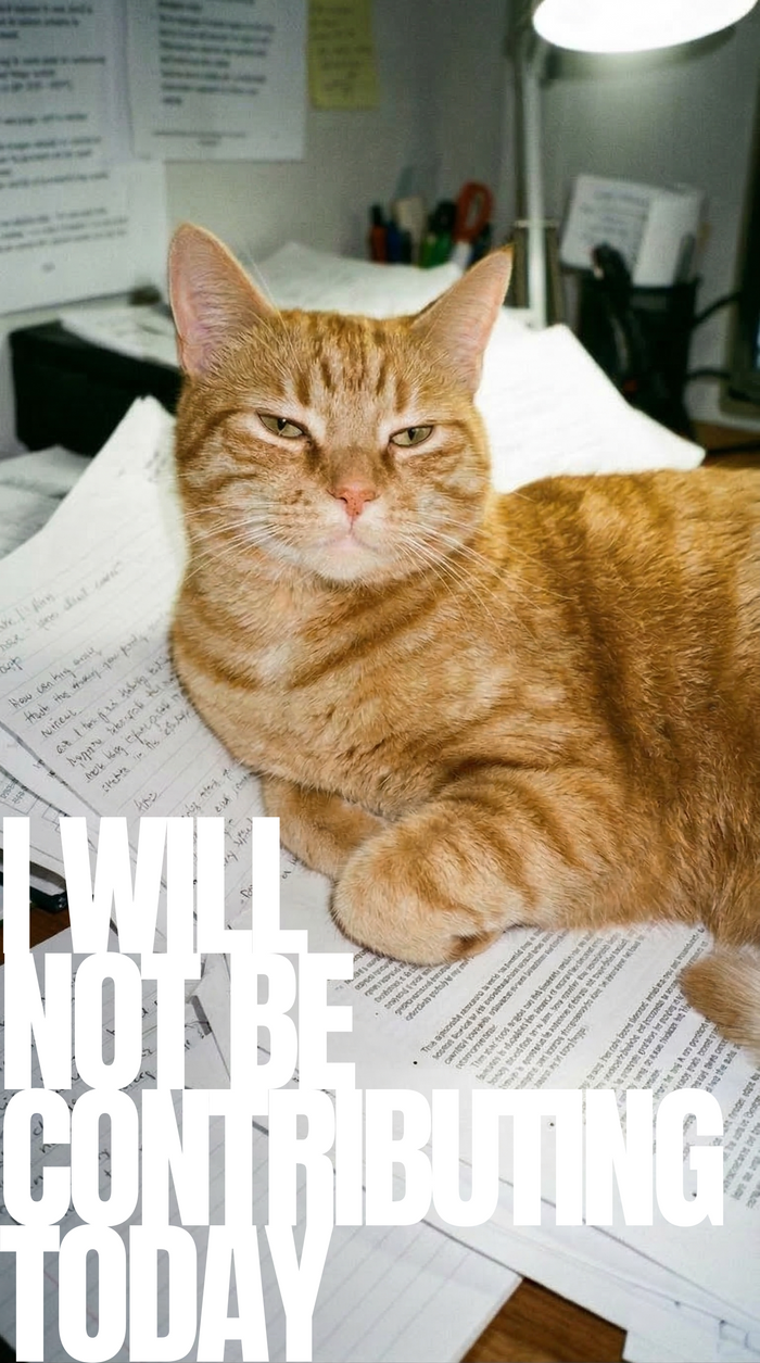 I Will Not Be Contributing Today T-Shirt