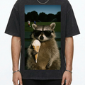 Ice Cream Vibes Raccoon T-Shirt