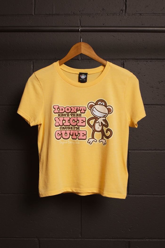 I'm Cute- Bobby Jack Girlfriend Shirt - Yellow