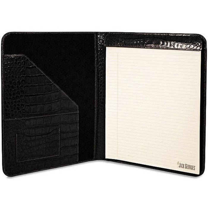 Jack Georges Croco Letter-Size Writing Pad Cover - Lexington Luggage