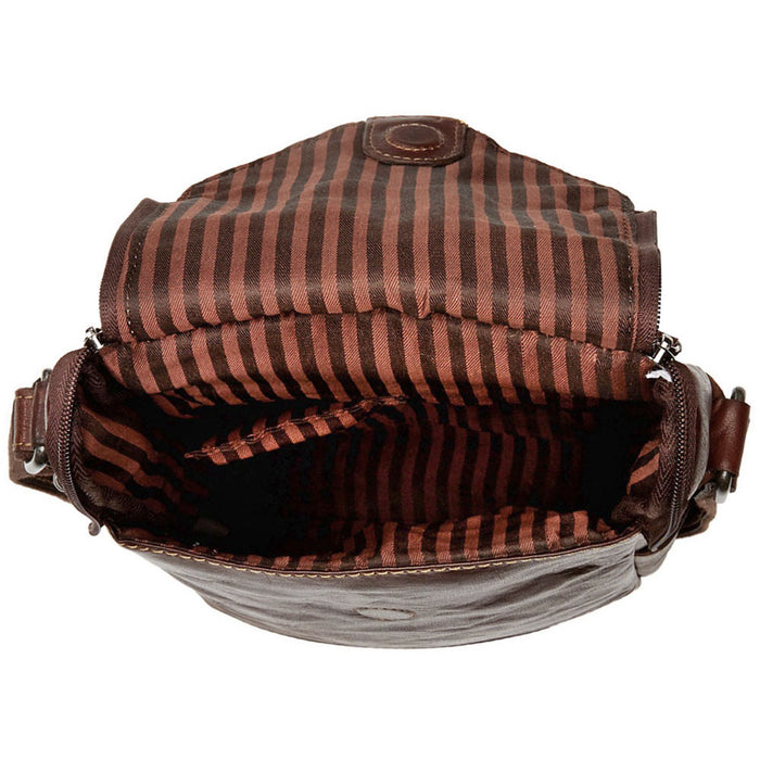 Jack Georges Voyager Crossbody Messenger and Wine Bag - Interior