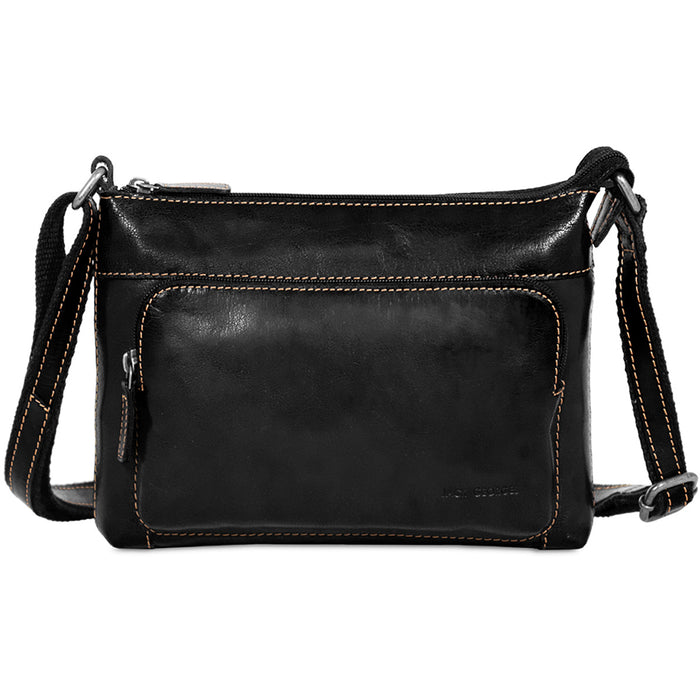 Jack Georges Voyager Mini City Crossbody - Frontside Black