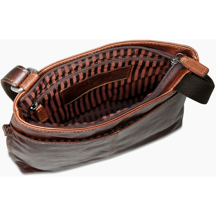 Jack Georges Voyager Small Zippered Crossbody Bag - Interior