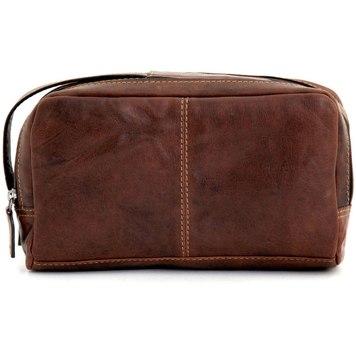 Jack Georges Voyager Toiletry Bag - Frontside Brown