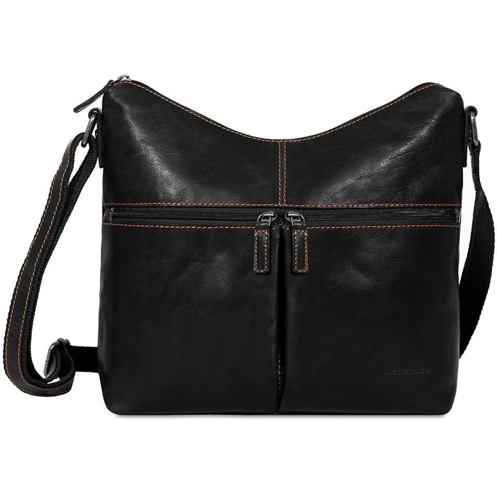 Jack Georges Voyager Uptown HoBo Bag - Frontside Black