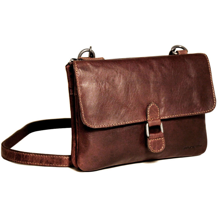 Jack Georges Voyager Wallet On A String - Frontside Brown