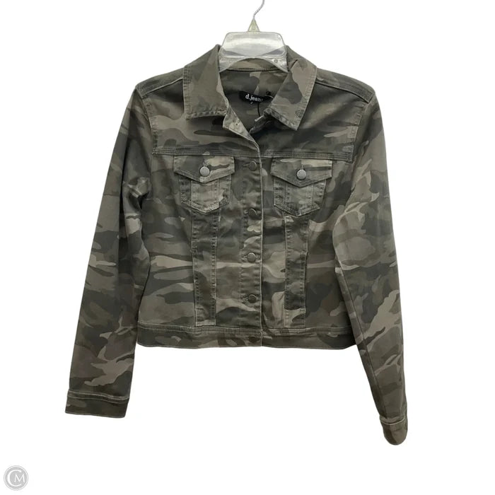 Jacket Denim By D Jeans In Camouflage Print, Size: S
