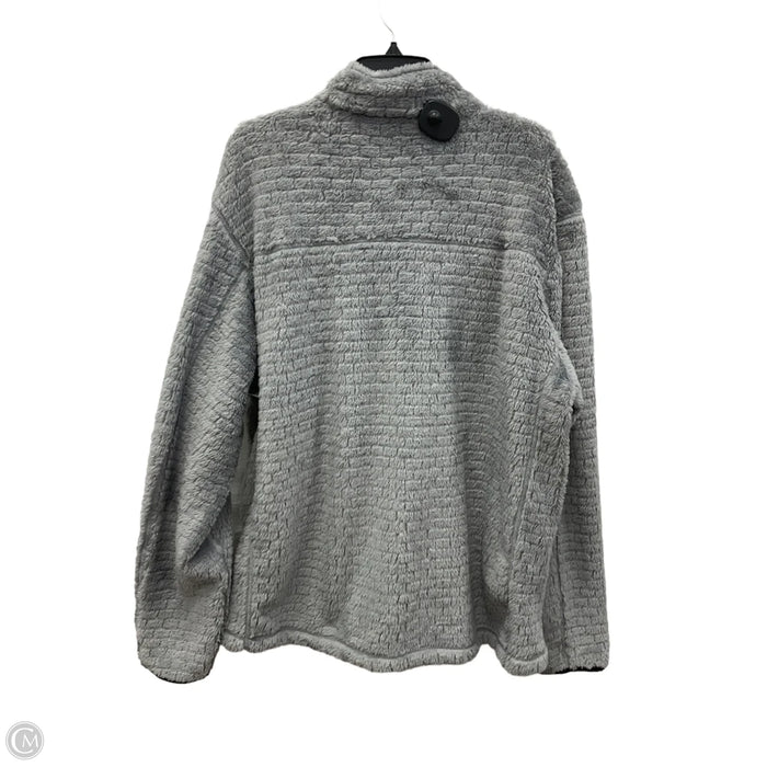 Jacket Faux Fur & Sherpa By Clothes Mentor In Grey, Size: Xl