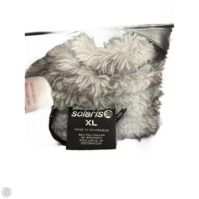 Jacket Faux Fur & Sherpa By Clothes Mentor In Grey, Size: Xl