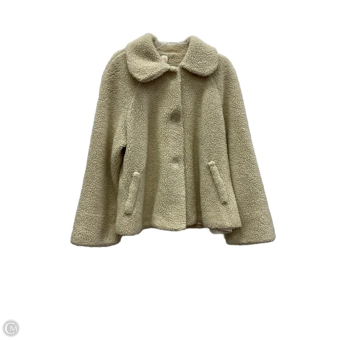 Jacket Faux Fur & Sherpa By Orvis In Beige, Size: M