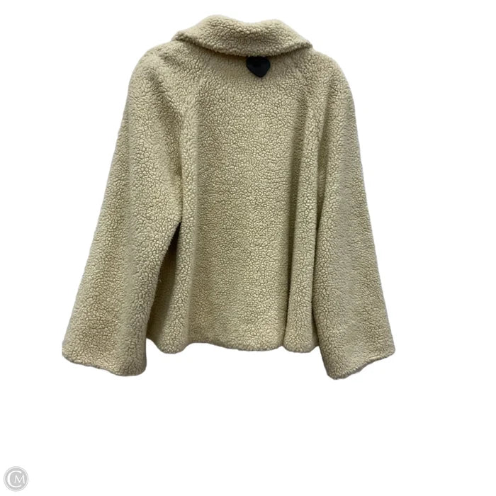 Jacket Faux Fur & Sherpa By Orvis In Beige, Size: M