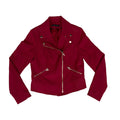 Jacket Moto By White House Black Market In Red, Size:M