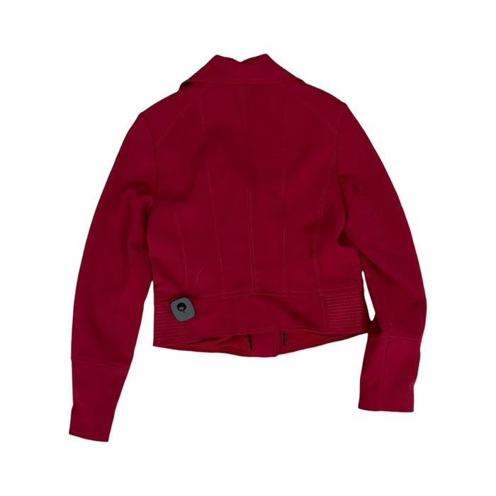 Jacket Moto By White House Black Market In Red, Size:M