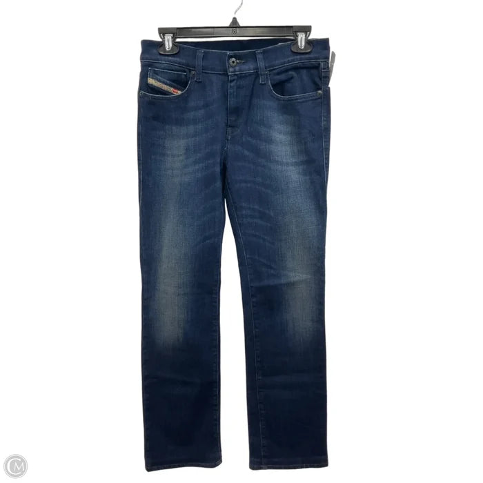 Jeans Boot Cut By Diesel In Blue Red & White, Size: 6