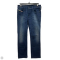 Jeans Boot Cut By Diesel In Blue Red & White, Size: 6