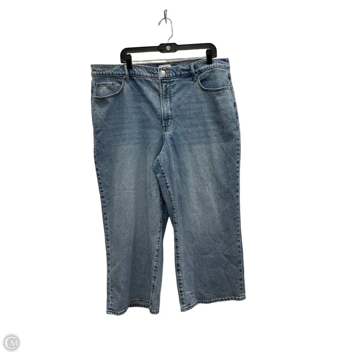 Jeans Boot Cut By Loft In Blue Denim, Size: 12