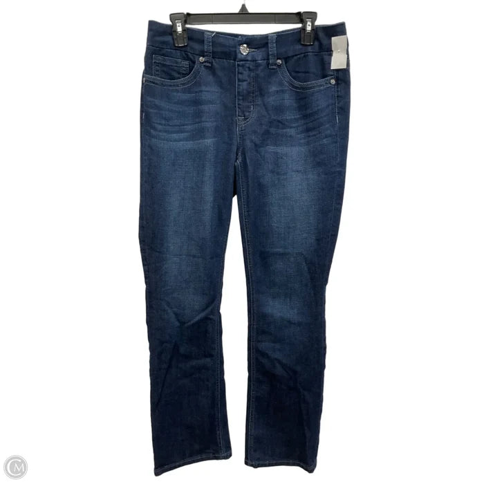 Jeans Boot Cut By Seven 7 In Blue Denim, Size: 8