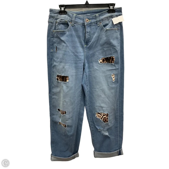 Jeans Boyfriend By Inc In Blue Denim, Size: 8