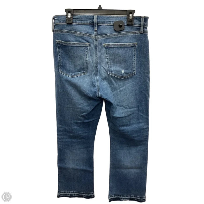 Jeans Cropped By Loft In Blue, Size: 10