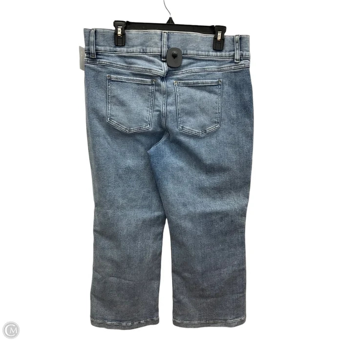 Jeans Cropped By Spanx In Blue Denim, Size: 1x