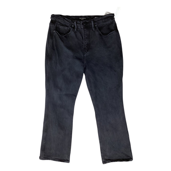 Jeans Flared By Good American In Black Denim, Size:6