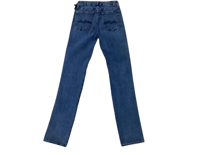 Jeans Skinny By 7 For All Mankind In Blue Denim, Size:2