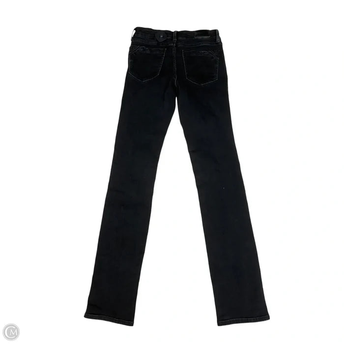 Jeans Skinny By Buckle Black In Black Denim, Size: 2l