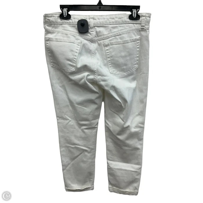 Jeans Skinny By Gap In White Denim, Size: 6