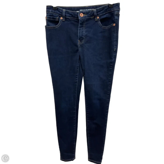 Jeans Skinny By Inc In Blue Denim, Size: 8