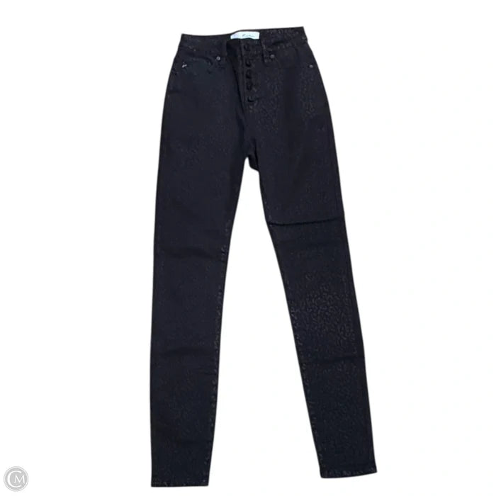 Jeans Skinny By Kancan In Black Denim, Size: 0