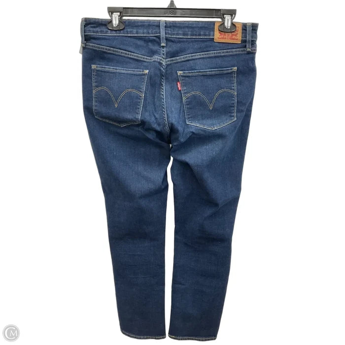 Jeans Skinny By Levis In Blue Denim, Size: 14