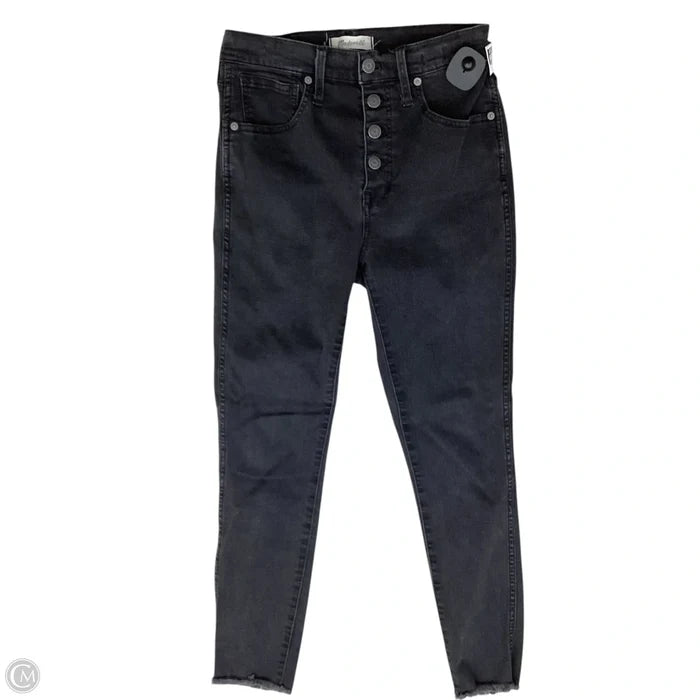 Jeans Skinny By Madewell In Black & Blue, Size: 4