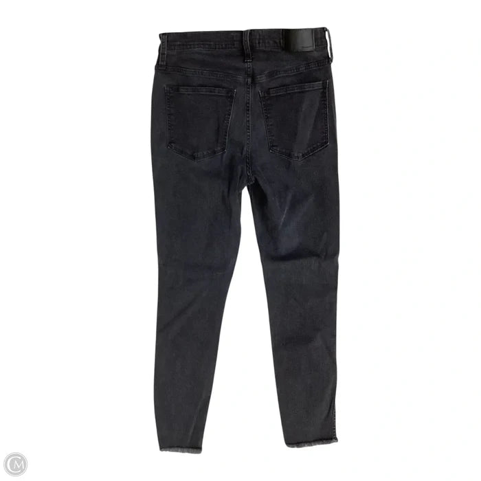 Jeans Skinny By Madewell In Black & Blue, Size: 4