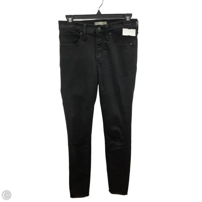 Jeans Skinny By Madewell In Black Denim, Size: 4