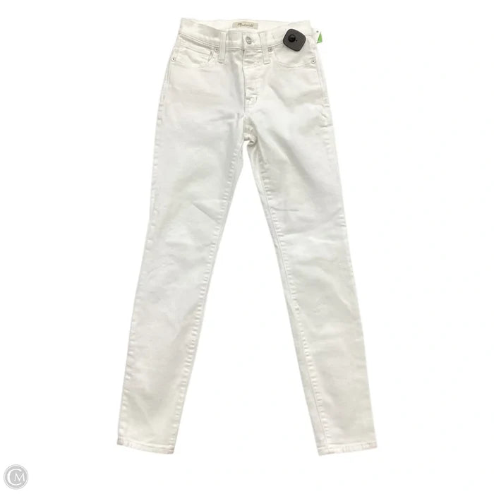 Jeans Skinny By Madewell In White, Size: 0