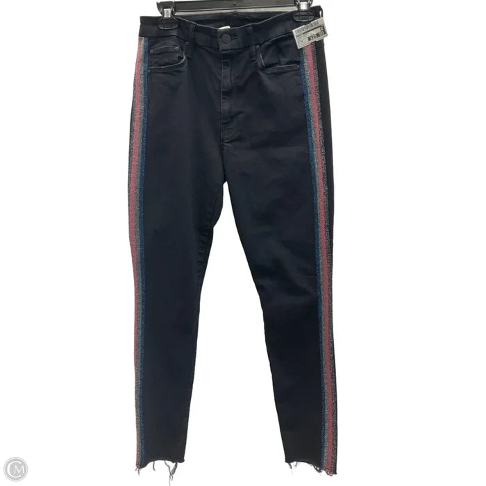 Jeans Skinny By Mother In Black Denim, Size: 6