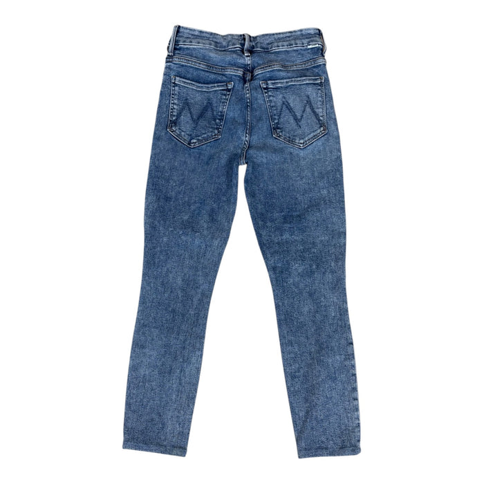 Jeans Skinny By Mother In Blue Denim, Size:6