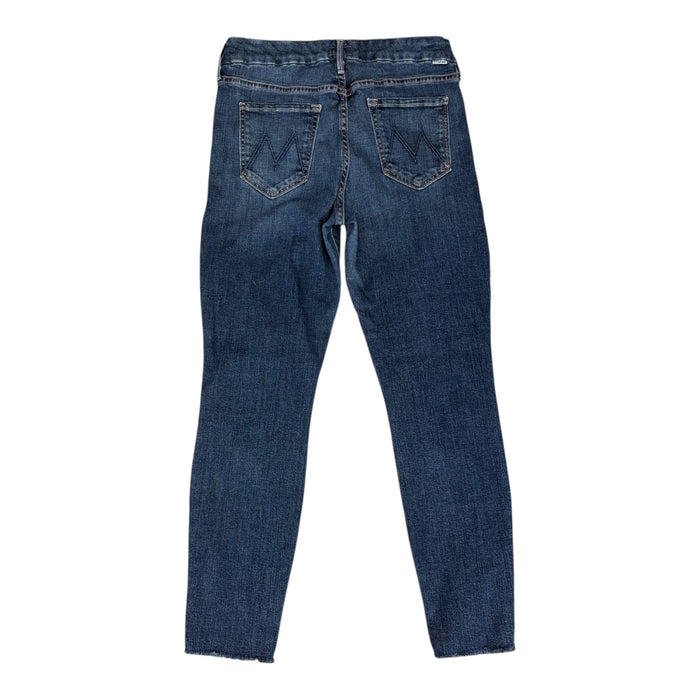 Jeans Skinny By Mother In Blue Denim, Size:6