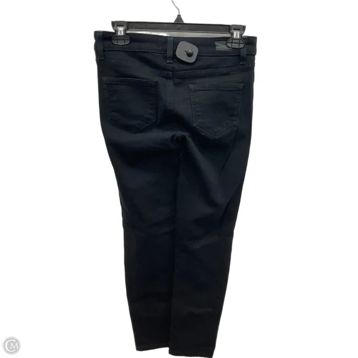 Jeans Skinny By Paige In Black Denim, Size: 4