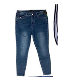 Jeans Skinny By True Religion In Blue Denim, Size:6