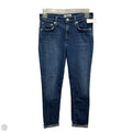 Jeans Straight By Agolde In Blue Denim, Size: 4