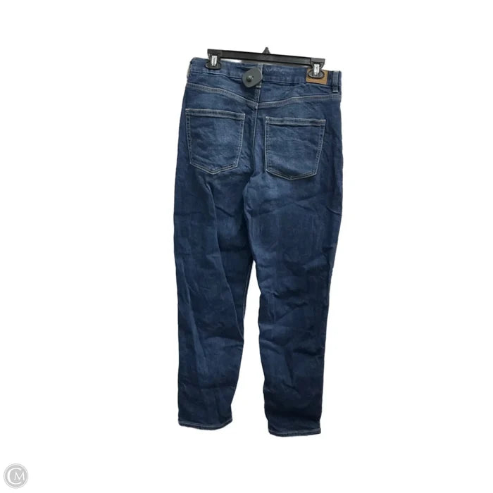Jeans Straight By American Eagle In Blue Denim, Size: 8