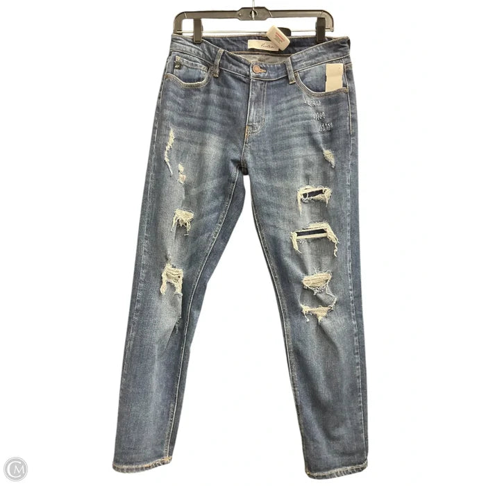 Jeans Straight By Kancan In Blue Denim, Size: 4